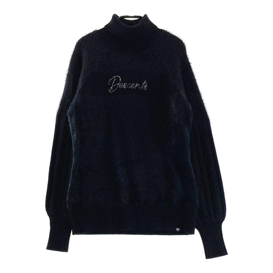 【美品】DESCENTE GOLF ウール混 フルジップ セーター M BRIEFING GOLF（ブリーフィングゴルフ） DESCENTE GOLF デサントゴルフ