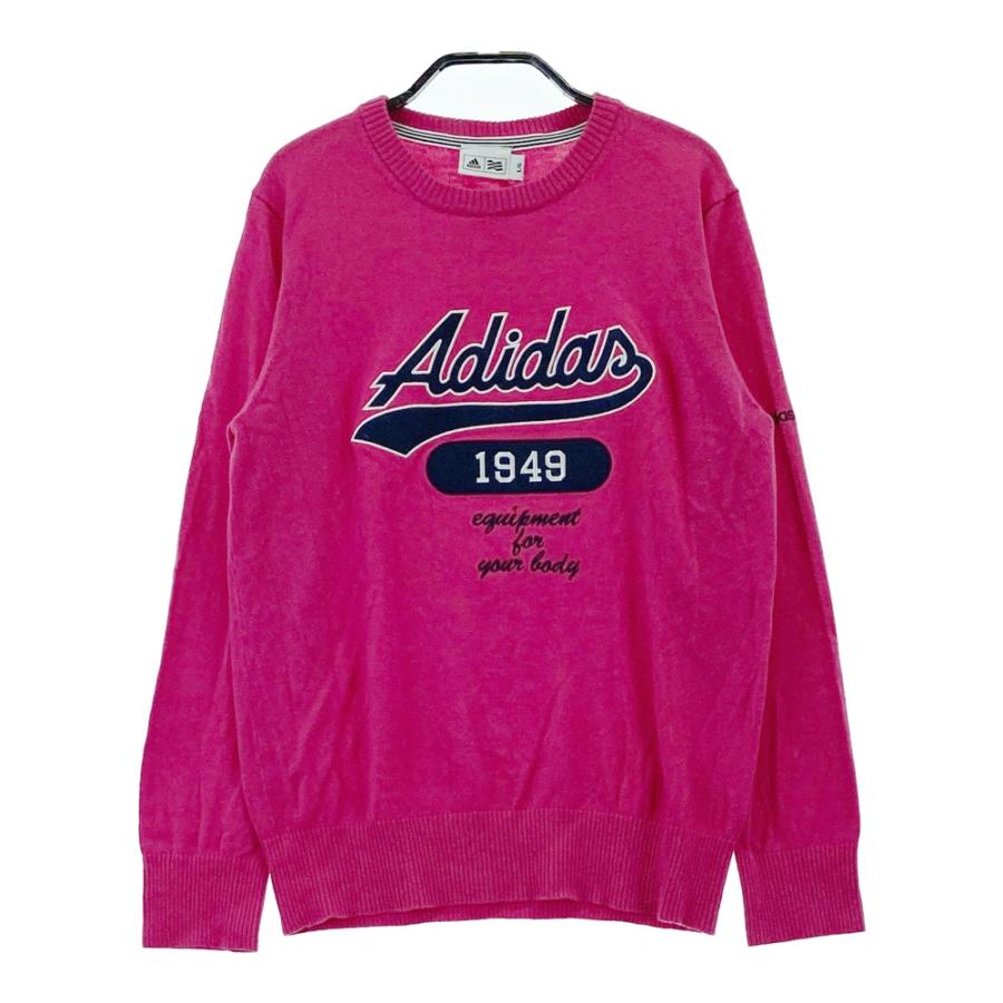 ADIDAS GOLF アディダスゴルフ A04991 ニットセーター ウール混 ピンク