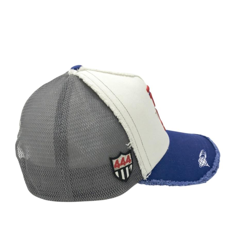 BEAMS GOLF ビームスゴルフ ×ヨシノリコタケ メッシュキャップ ブルー