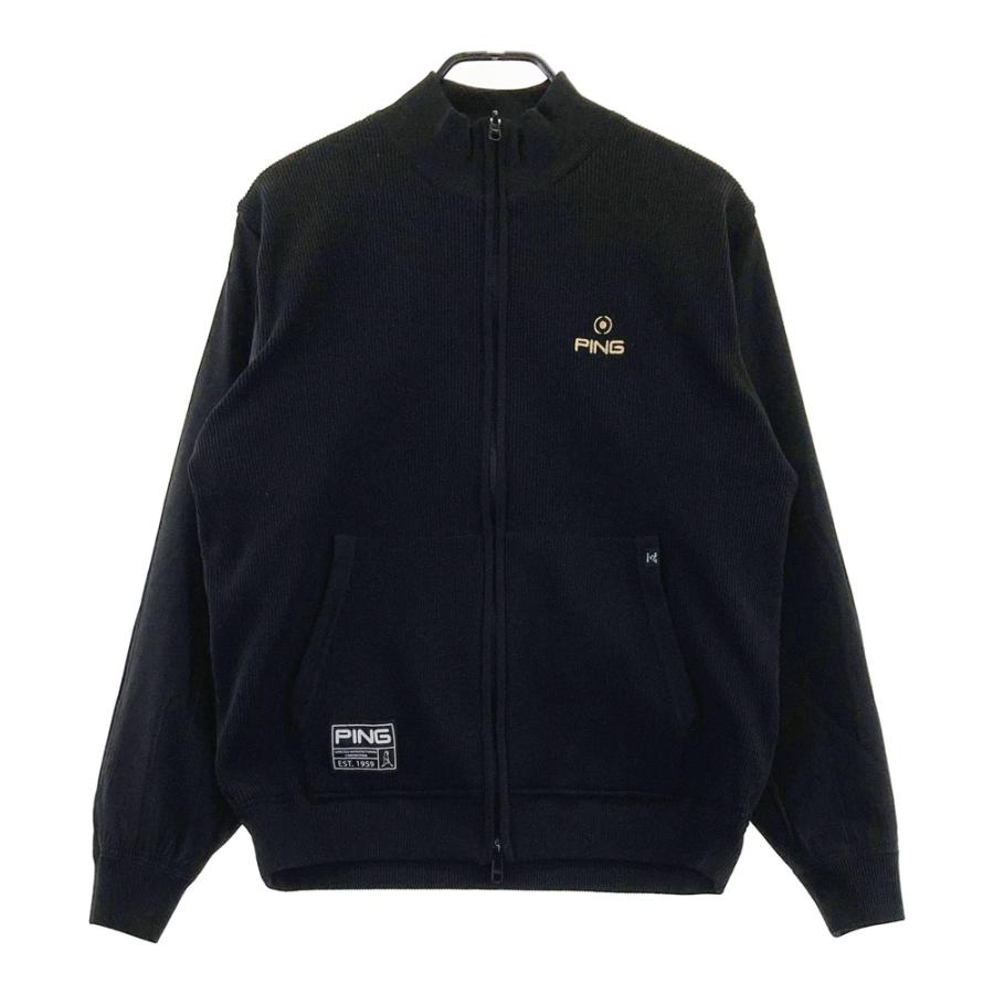 PING ピン 2025年モデル リバーシブル ニット切替 ジャケット ブラック