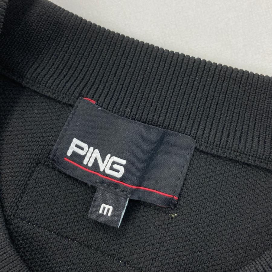 PING ピン 2023年モデル ニットセーター ブラック系 M ゴルフウェア