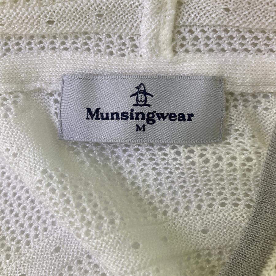MUNSING WEAR マンシングウェア メッシュ パーカー ホワイト系 M 