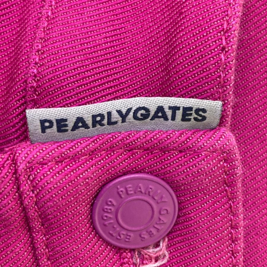 PEARLY GATES パーリーゲイツ バック刺繍 ストレッチロングパンツ