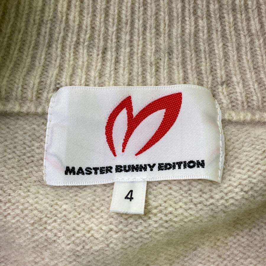 サイズ：4 MASTER BUNNY EDITION マスターバニーエディション  ニット セーター  ベージュ系 [240101424361] ゴルフウェア メンズ ストスト MASTER BUNNY EDITION マスターバニーエディション 長袖ニット