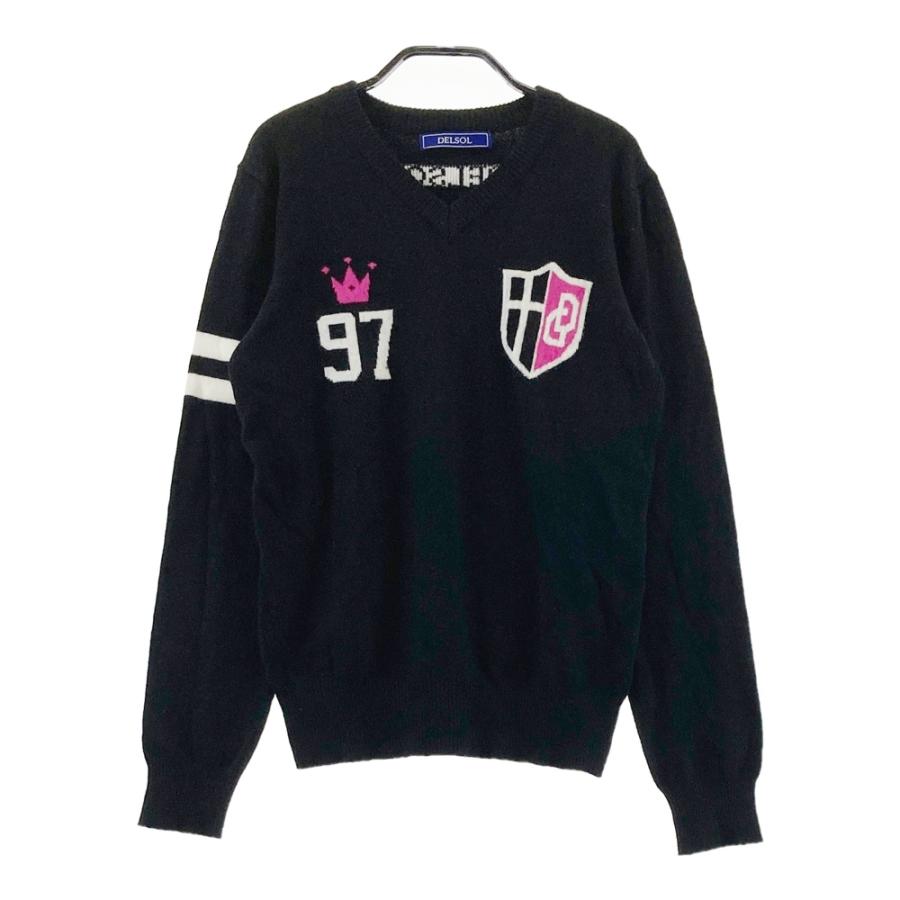 早い者勝ち！セール今期DELSOLデルソルLLゴルフセーター美品ミッキー