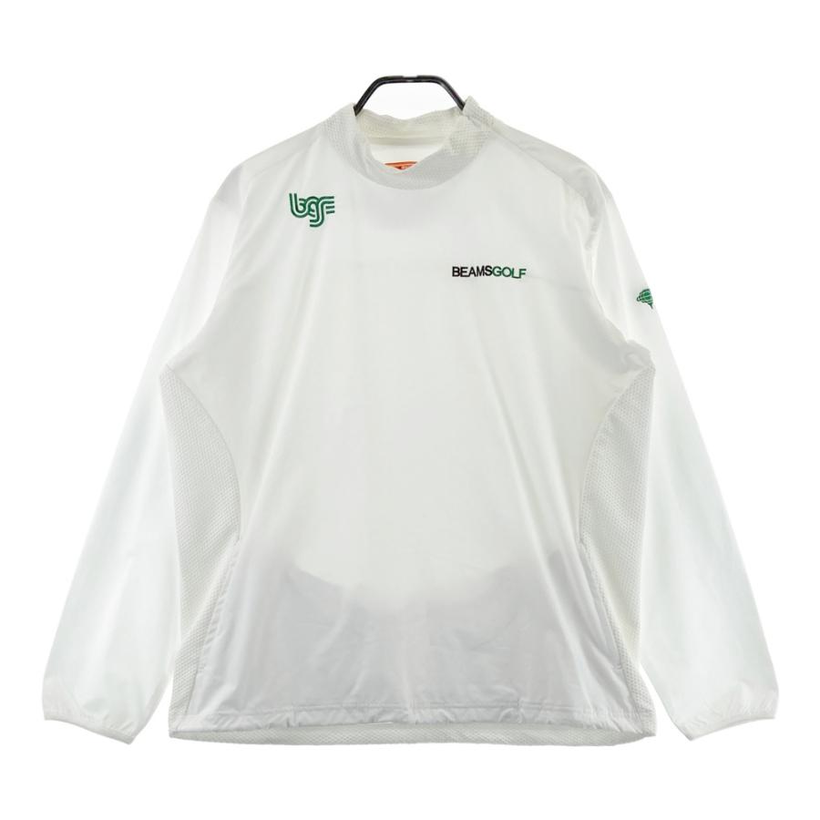 【BEAMS GOLF】ハイネック長袖シャツ Lサイズ 白/ネイビー BEAMS GOLF】ハイネック長袖シャツ Lサイズ 白/ネイビー BEAMS