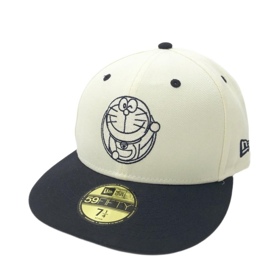 【未使用級】MEW ERA ドラえもん ゴルフキャップ 帽子 アジャスター 美品】NEW ERA ニューエラ ×ドラえもん キャップ ホワイト系 7 1/4