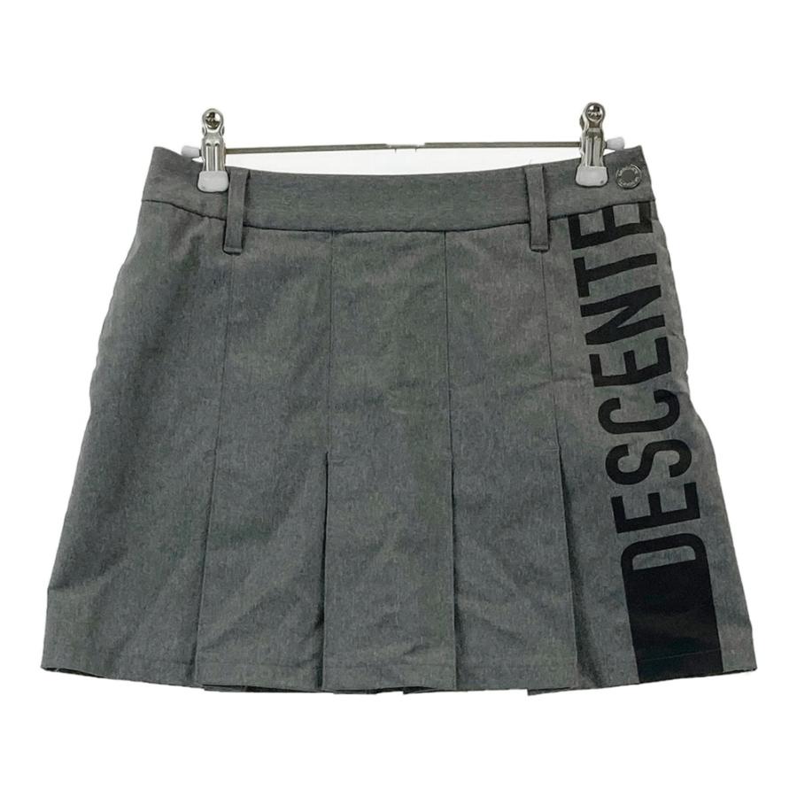 DESCENTE GOLF デサントゴルフ ストレッチスカート ロゴ グレー系 S