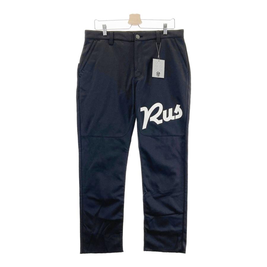 新品】RUSSELUNO ラッセルノ 裏起毛パンツ ブラック系 6 ゴルフウェア