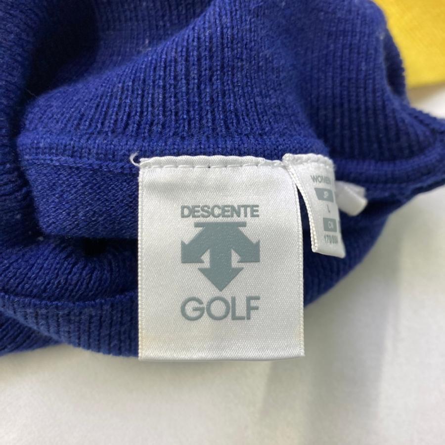 DESCENTE GOLF デサントゴルフ タートルネック ニットセーター ロゴ
