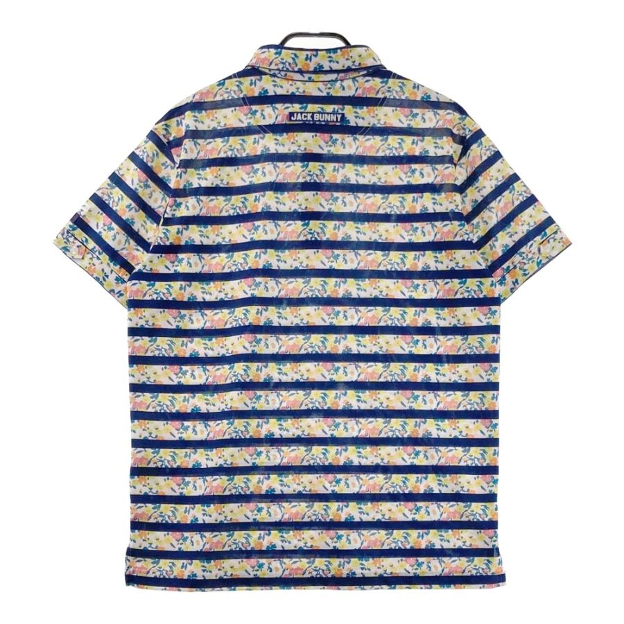 ゴルフ 新品☆タグ付 Jack Bunny!! メンズ 花柄 半袖ポロシャツ 5号 L