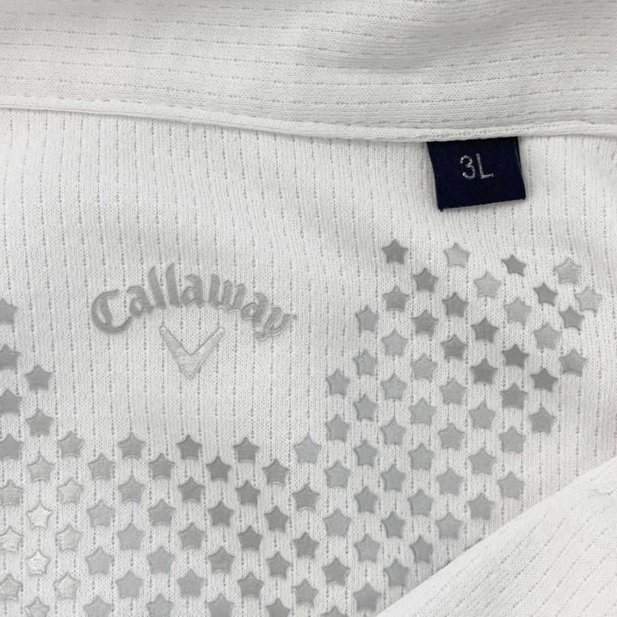 CALLAWAY キャロウェイ 半袖ポロシャツ ホワイト系 3L ゴルフウェア