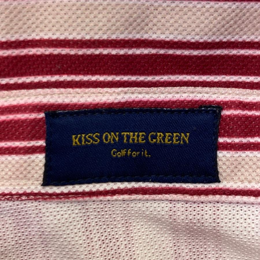 KISS ON THE GREEN（キスオンザグリーン） 長袖ポロシャツ ストライプ