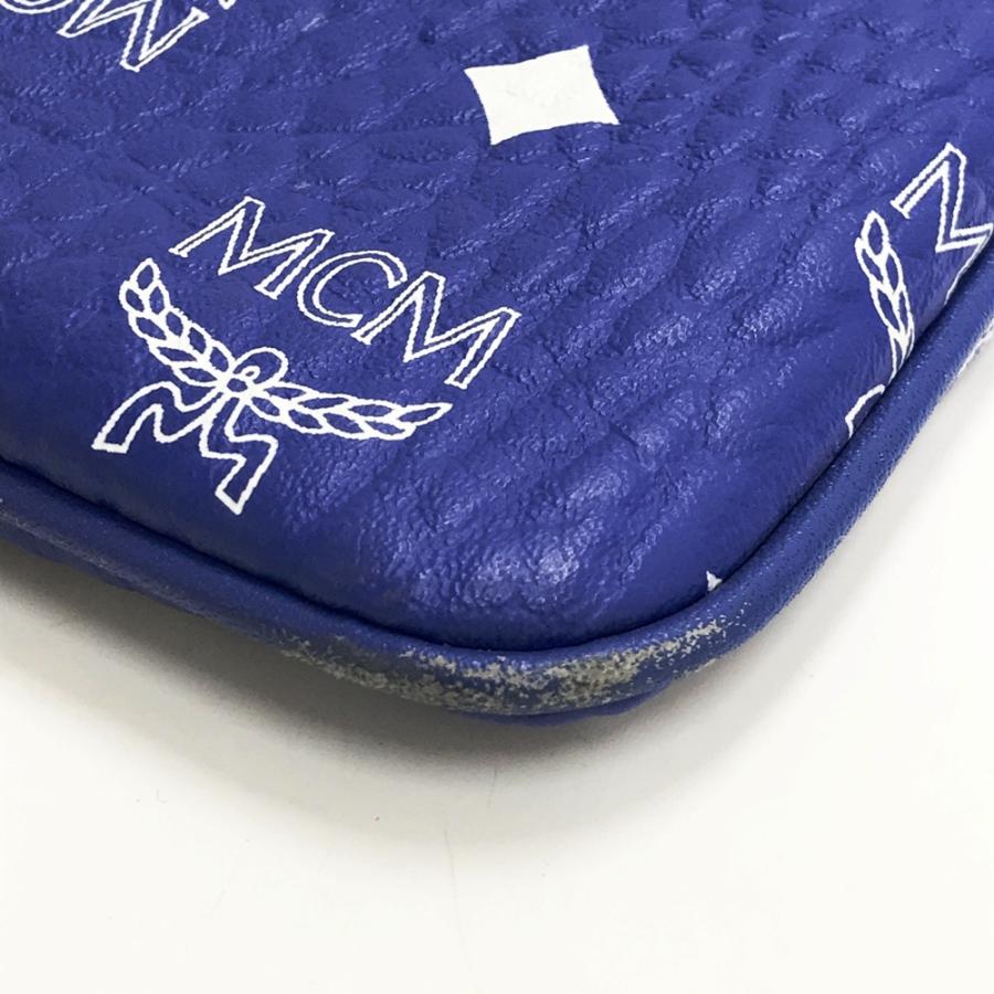 MCM エムシーエム クラッチバッグ ブルー系 : ブランド古着ストスト