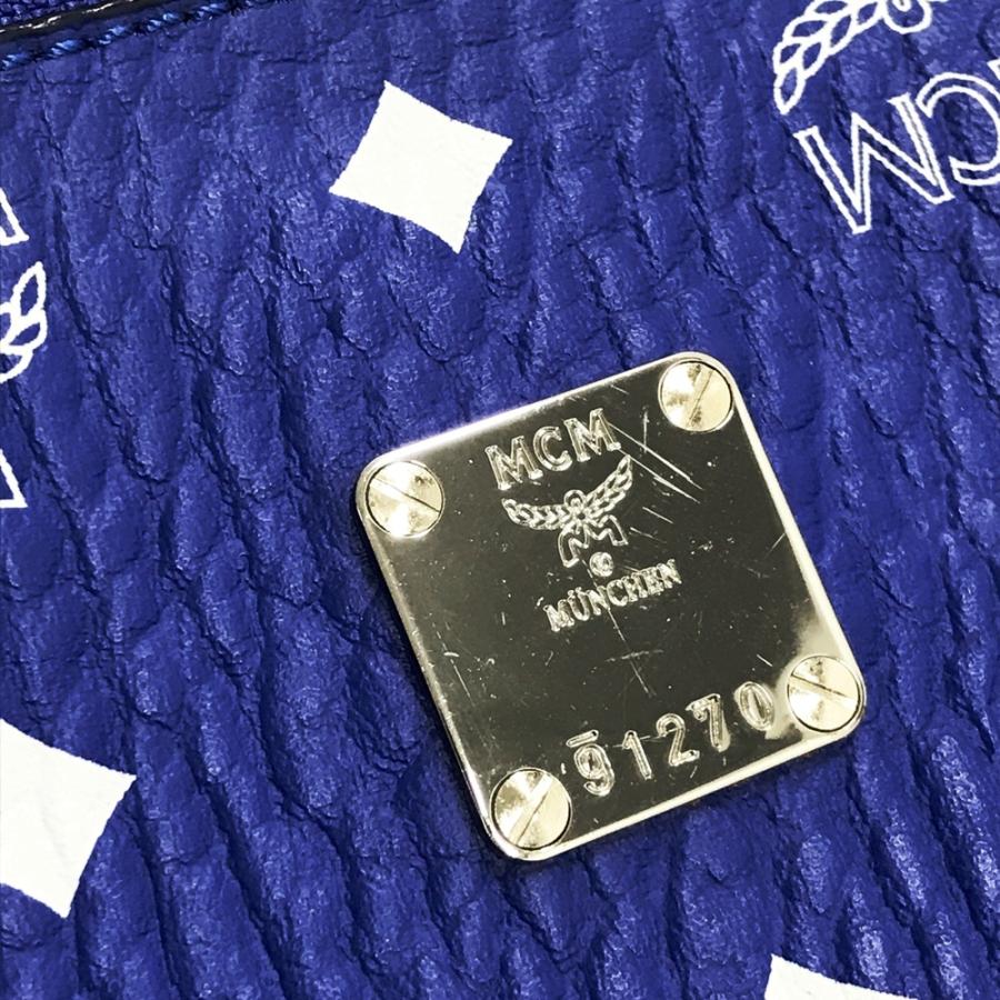 MCM エムシーエム クラッチバッグ ブルー系 : ブランド古着ストスト