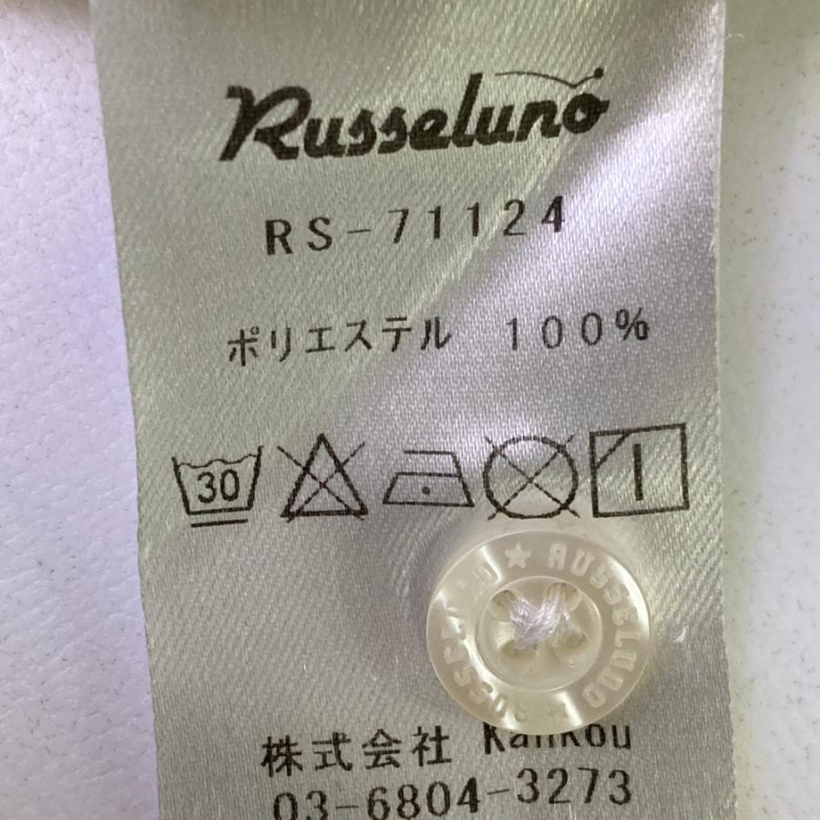 RUSSELUNO ラッセルノ 半袖ポロシャツ 総柄 ホワイト系 5 ゴルフウェア