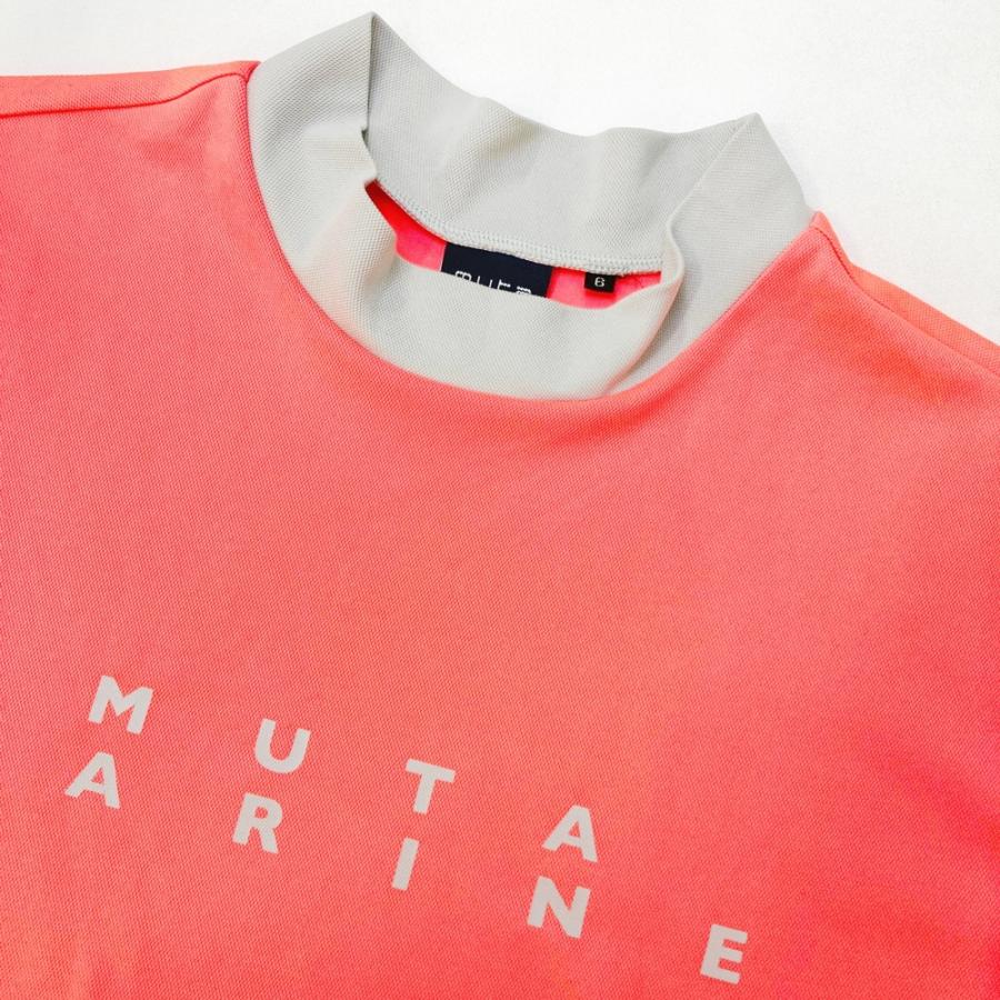 MUTA MARINE ムータマリン ハイネック 半袖Tシャツ ピンク系 6 ゴルフ