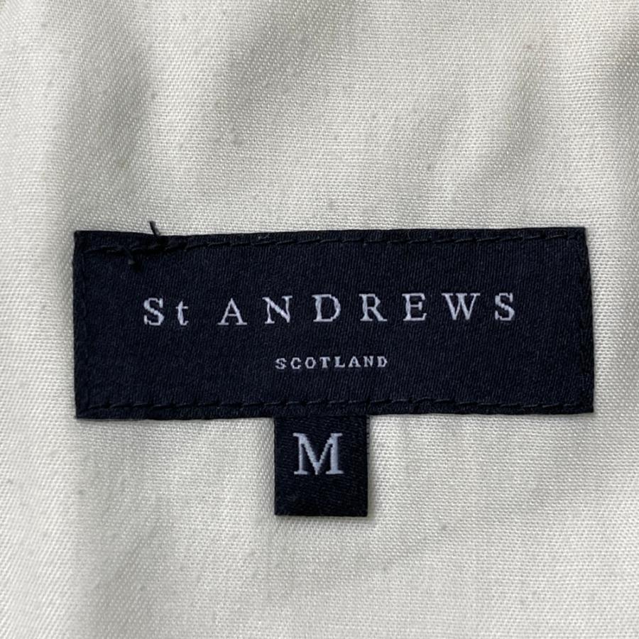 未使用級 St. ANDREWS ストレッチ パンツ ゴルフ ロゴ刺繍 未使用級 St