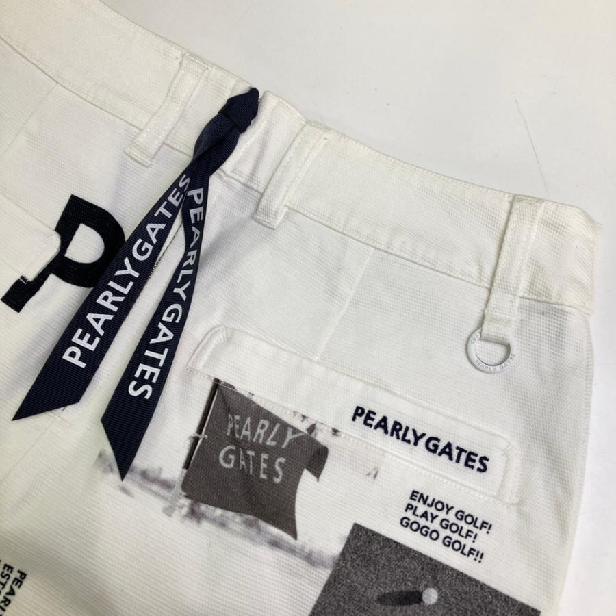 PEARLY GATES パーリーゲイツ  ストレッチスカート 総柄 ホワイト系 0 ゴルフウェア レディースの画像