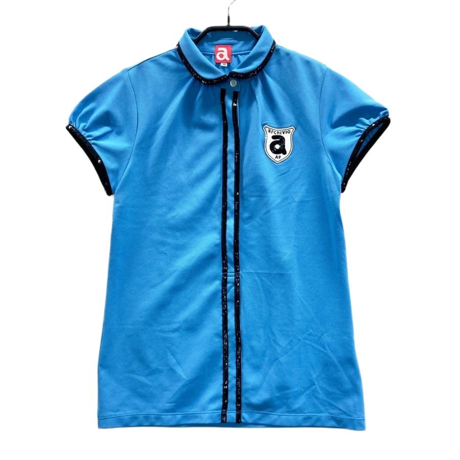 ARCHIVIO アルチビオ 半袖ポロシャツ ブルー系 38 ゴルフウェア