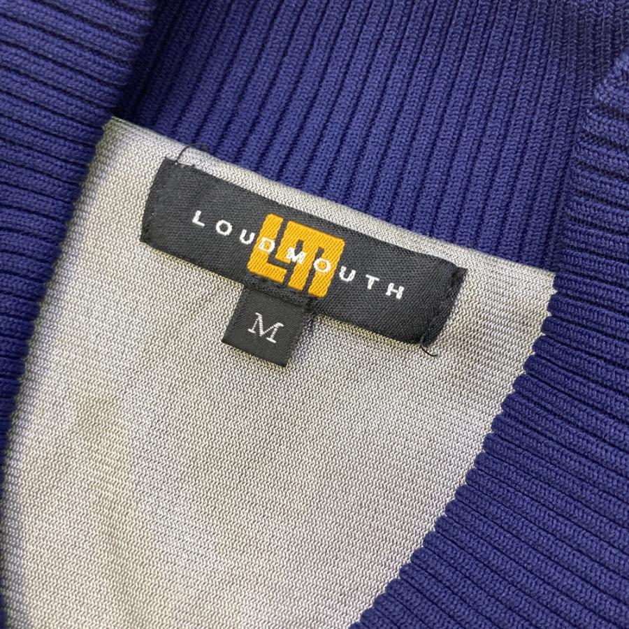 サイズ：XXL LOUD MOUTH ラウドマウス  蓄熱 長袖ニットジャケット 千鳥柄 ネイビー系 [240101710013] ゴルフウェア メンズ ストスト LOUD MOUTH ラウドマウス 蓄熱ジャケット 千鳥 ネイビー系 M ゴルフ
