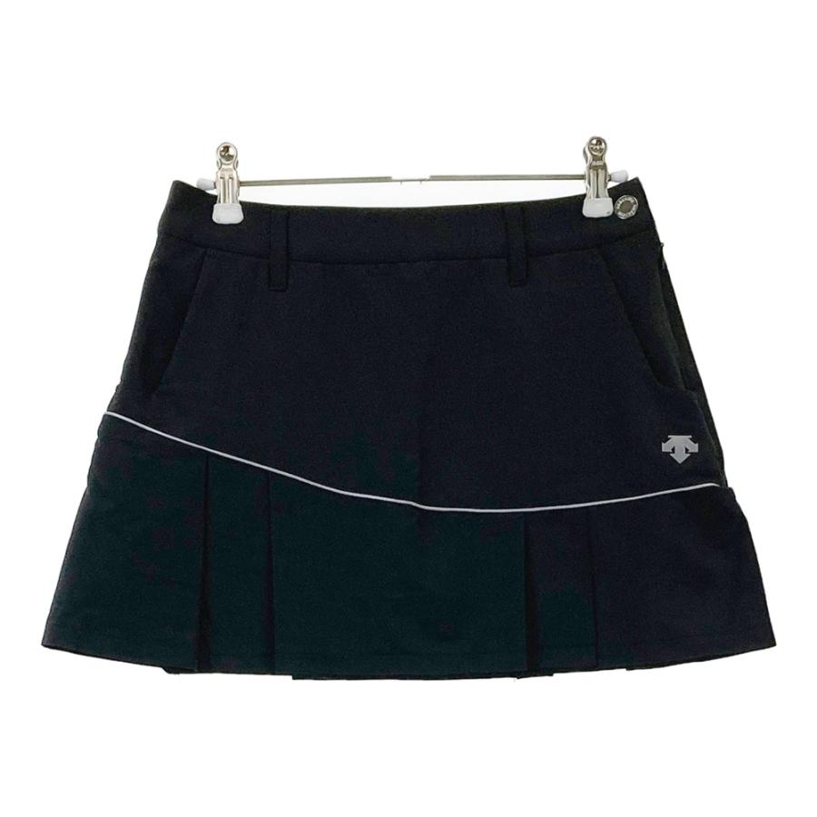 DESCENTE レディース ゴルフスカート 黒 DESCENTE GOLF デサントゴルフ インナー付き スカート ブラック系 S