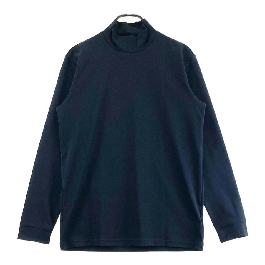 サイズ：6 PGG PEARLY GATES パーリーゲイツ  ハイネック長袖Tシャツ  ブラック系 [240101594730] ゴルフウェア メンズ ストスト PGG PEARLY GATES パーリーゲイツ ハイネック長袖Tシャツ ブラック系 6