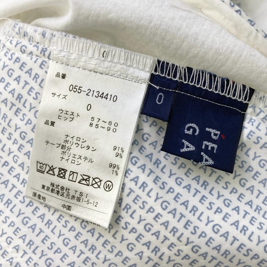 サイズ：0 PEARLY GATES パーリーゲイツ 055-2134410 スカート  ホワイト系 [240101594796] ゴルフウェア レディース ストスト PEARLY GATES（パーリーゲイツ） 【新品】PEARLY GATES 055-2134410