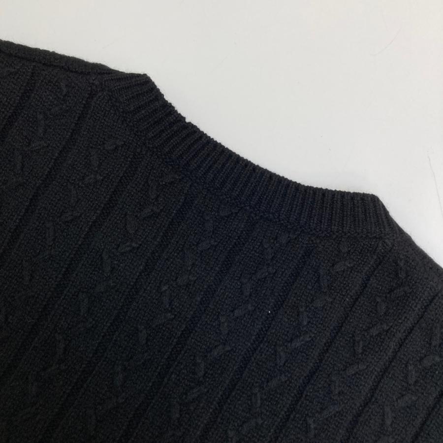 FENDI フェンディ FZX142 AN3J カシミヤ ニットベスト ビーズ ブラック