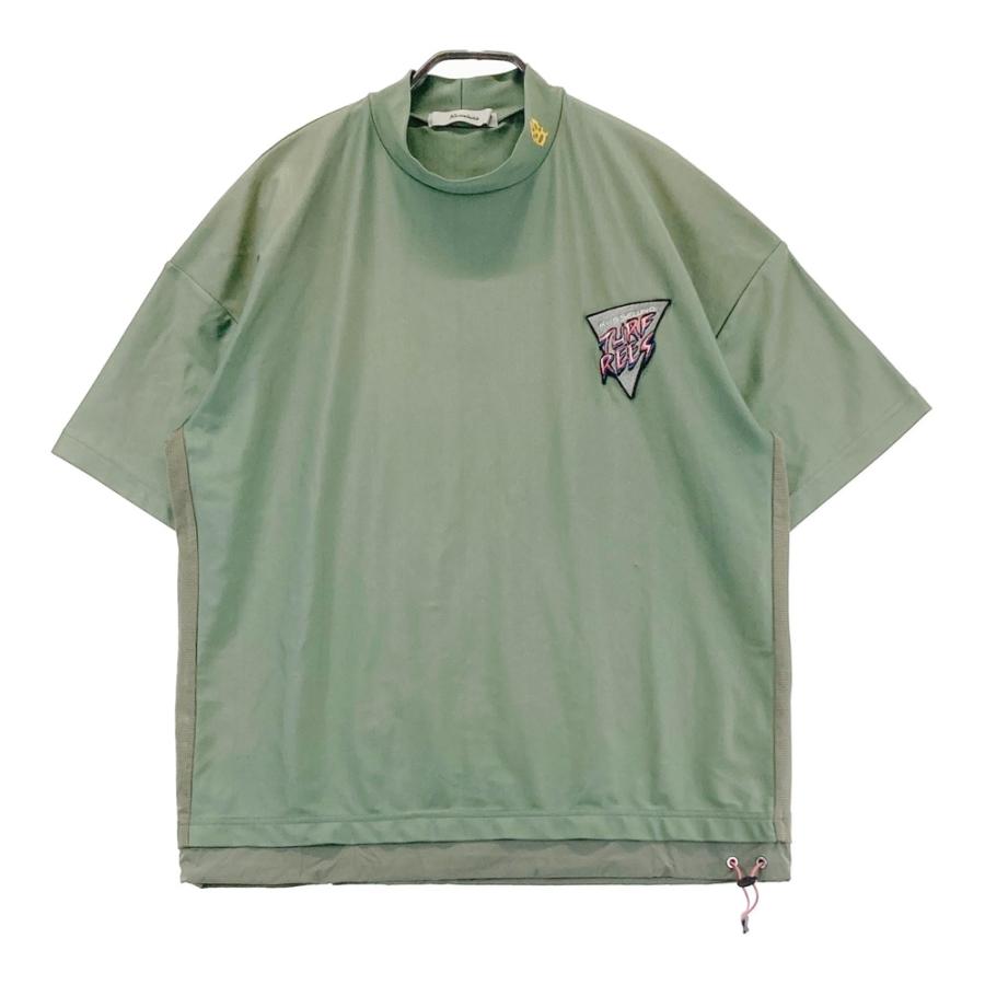 RUSSELUNO ラッセルノ モックネック 半袖Tシャツ カーキ系 2 ゴルフ