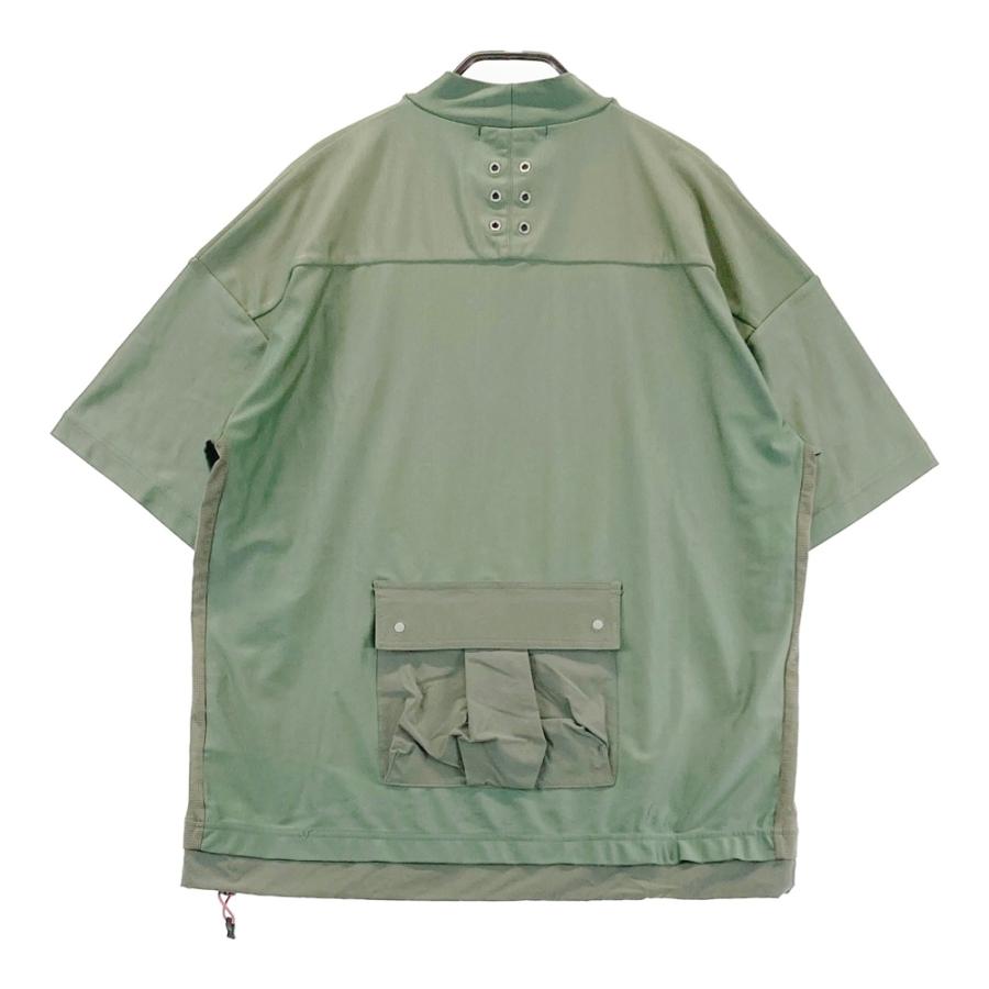 RUSSELUNO ラッセルノ モックネック 半袖Tシャツ カーキ系 2 ゴルフ