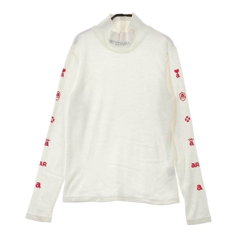 archivio ゴルフウェア ハイネックシャツ ホワイト 38 ARCHIVIO アルチビオ ハイネック 長袖Tシャツ ホワイト系 38 ゴルフ