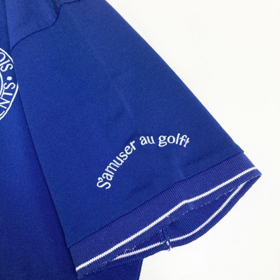 23区GOLF ニジュウサンクゴルフ 半袖ポロシャツ ブルー系 M ゴルフ
