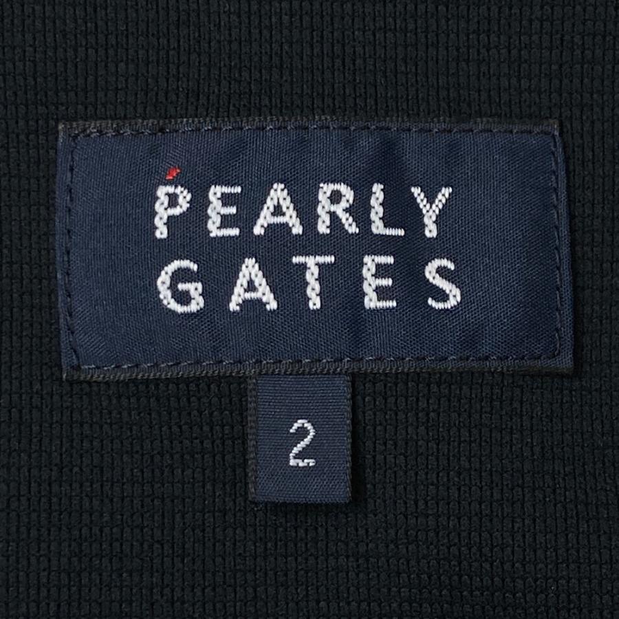 PEARLY GATES パーリーゲイツ 2023年モデル ニットレイヤード ロゴ入りスカート  ブラック系 2 ゴルフウェア レディースの画像