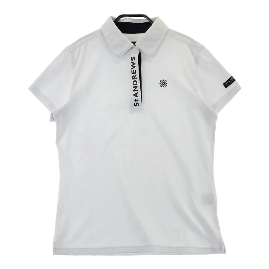 ST ANDREWS セントアンドリュース 半袖ポロシャツ ホワイト系 M ゴルフ