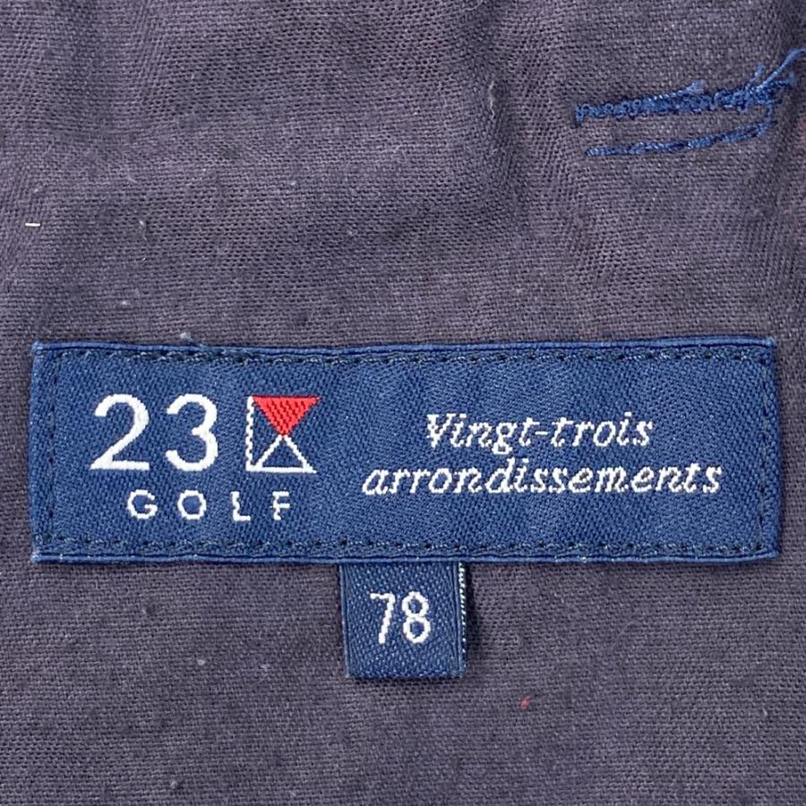 23区GOLF ニジュウサンクゴルフ ストレッチパンツ ネイビー系 78