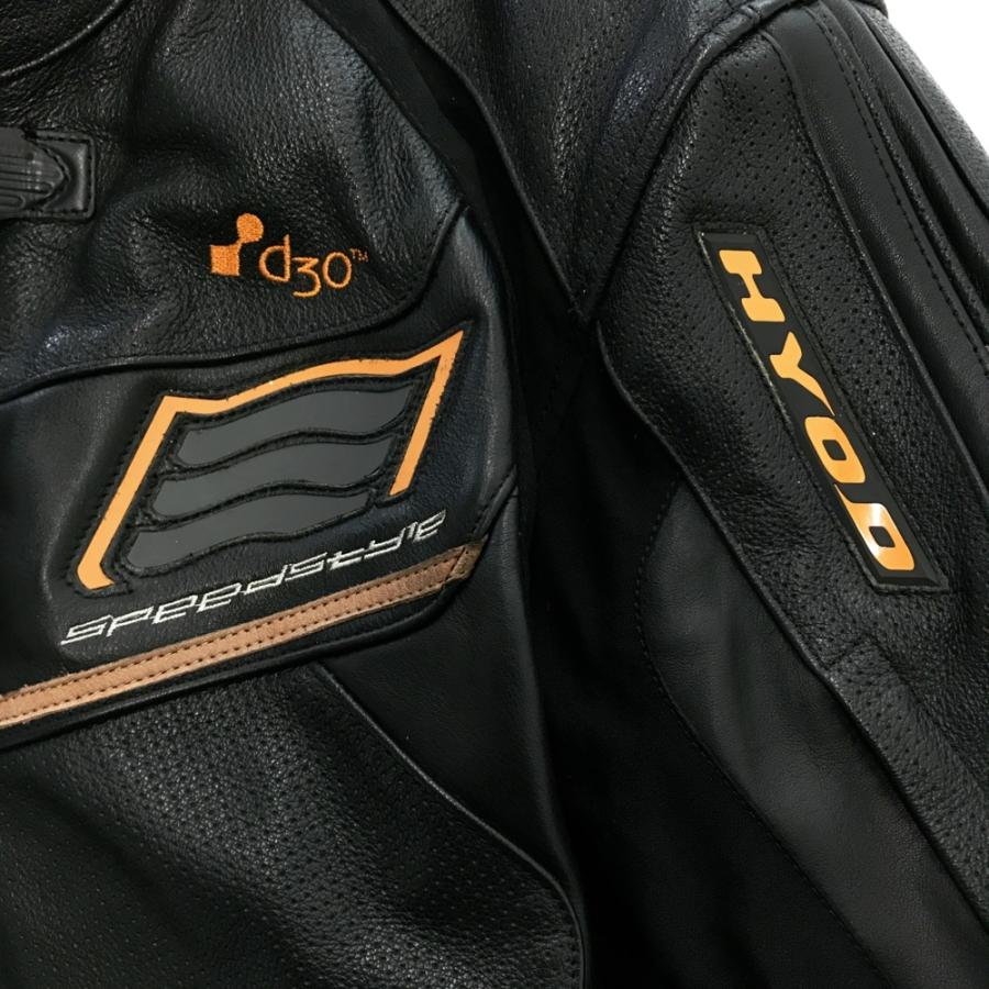 HYOD ヒョウドウ レザージャケット ブラック系 L バイクウェア メンズ