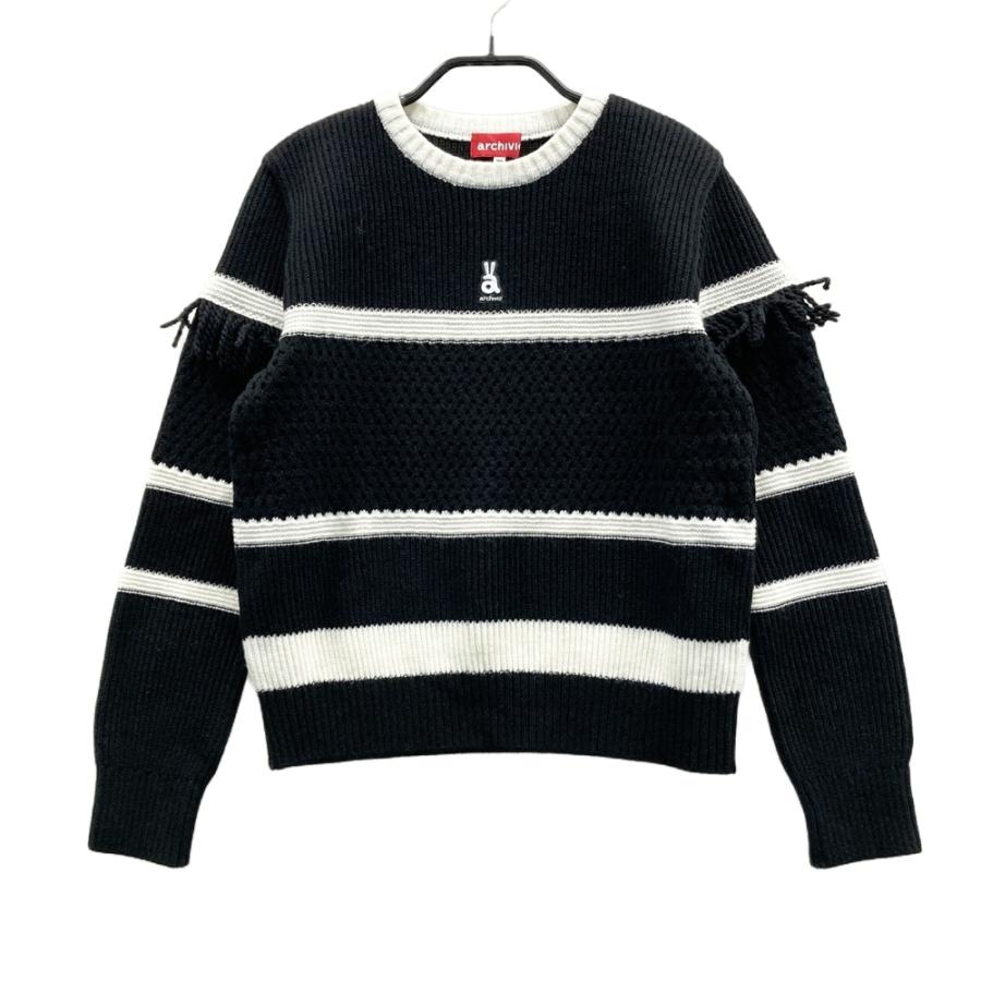 ARCHIVIO アルチビオ ニットセーター ブラック系 38 ゴルフウェア