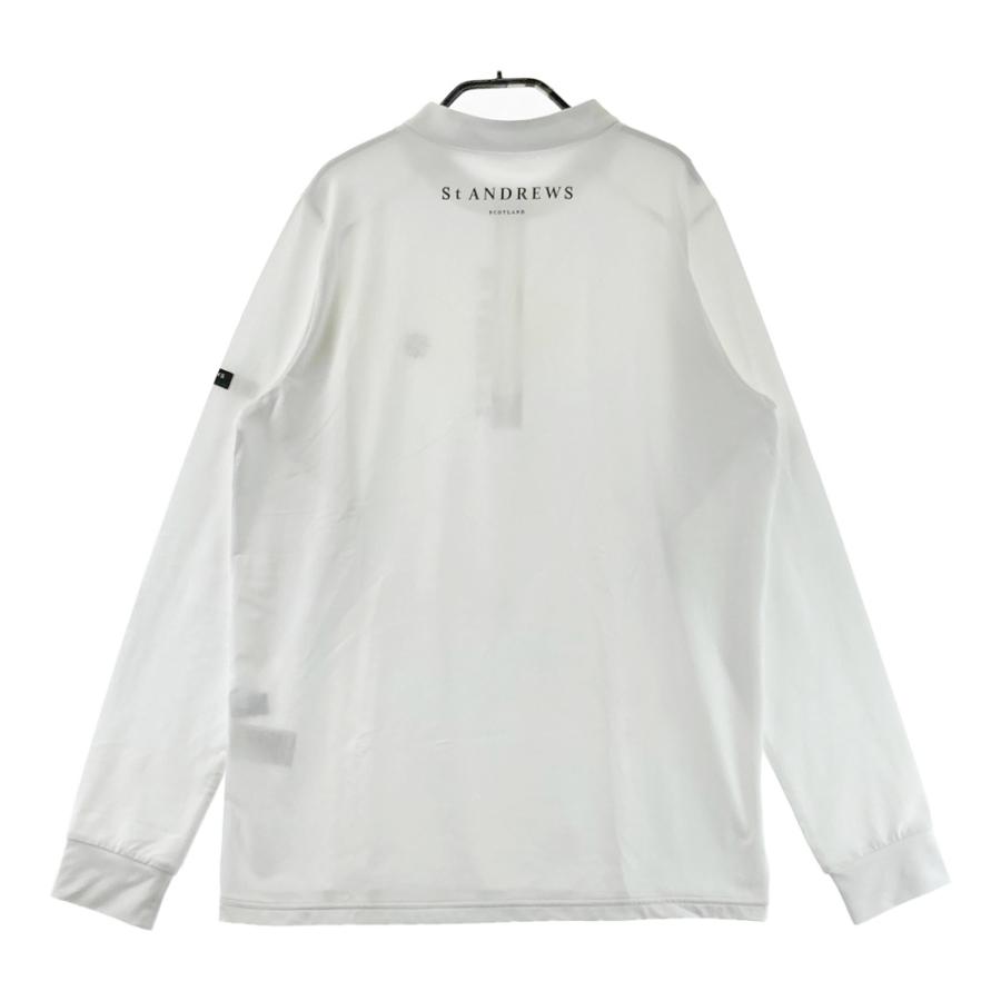 ST ANDREWS セントアンドリュース ハーフジップ 長袖Tシャツ ホワイト