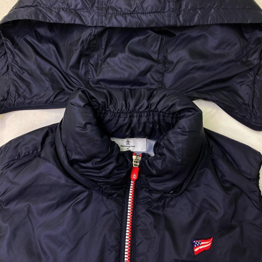Munsingwear（マンシングウェア） MGWQJK55 フード付 ダウン ジップ