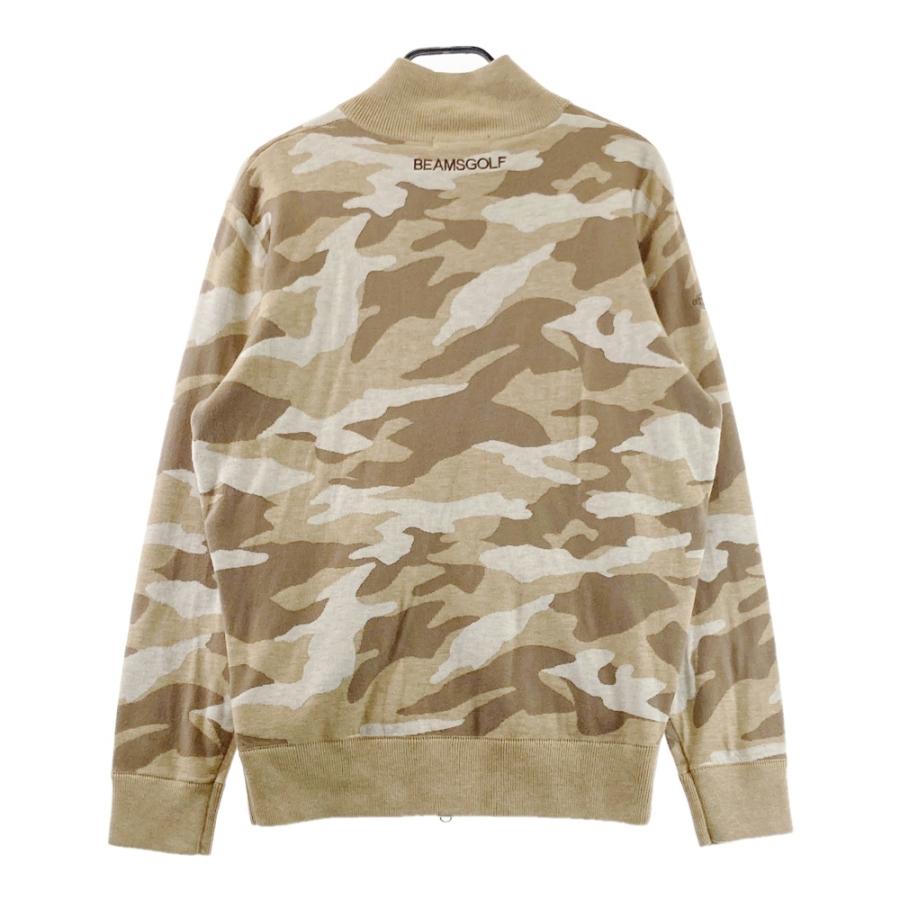 BEAMS GOLF ビームスゴルフ 迷彩柄 ニット ジャケットL BEAMS GOLF ビームスゴルフ ニットジップジャケット カモフラ柄