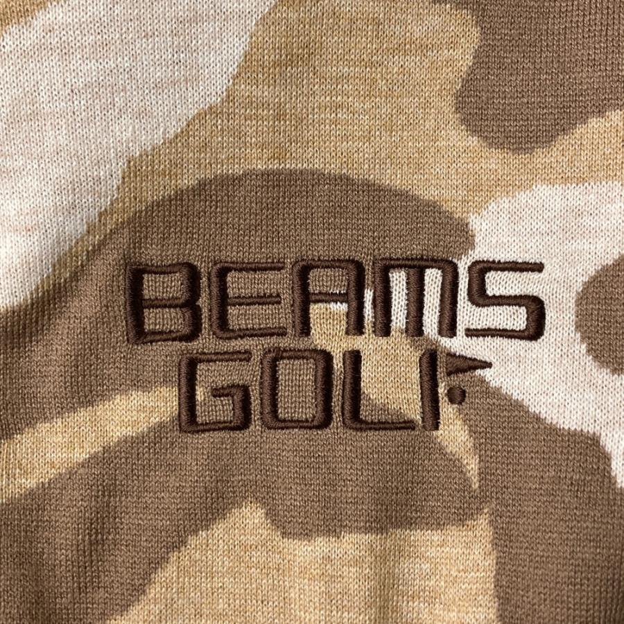 BEAMS GOLF ビームスゴルフ ニットジップジャケット カモフラ柄
