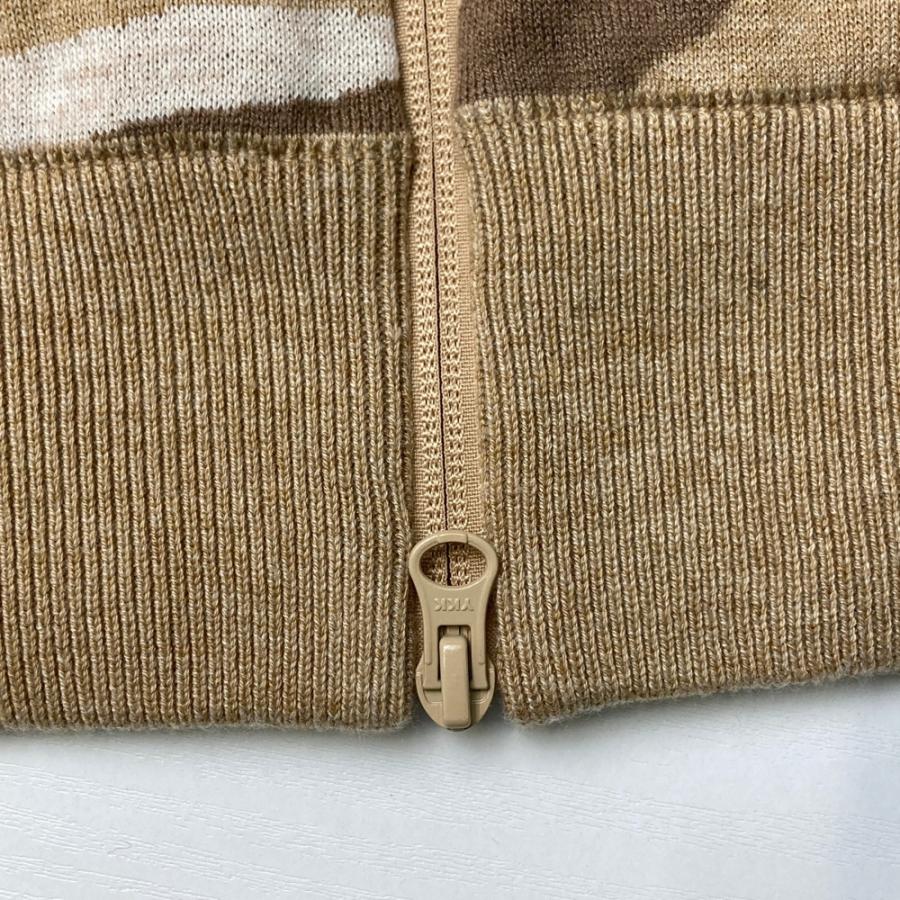BEAMS GOLF ビームスゴルフ ニットジップジャケット カモフラ柄