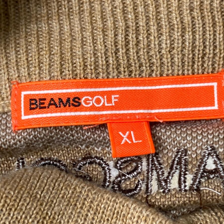 BEAMS GOLF（ビームス ゴルフ） ニットジップジャケット カモフラ柄