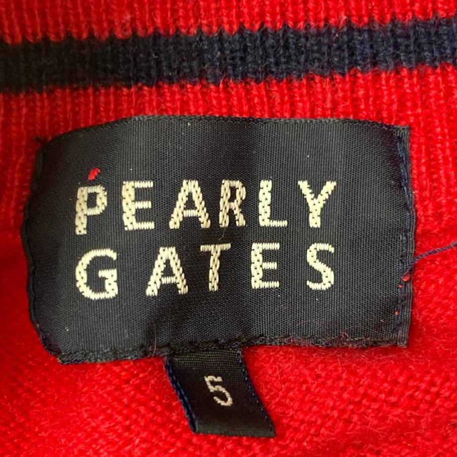 PEARLY GATES パーリーゲイツ カシミヤニットジャケット レッド系 5