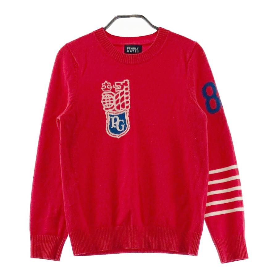 PEARLY GATES パーリーゲイツ カシミヤニットセーター レッド系 1