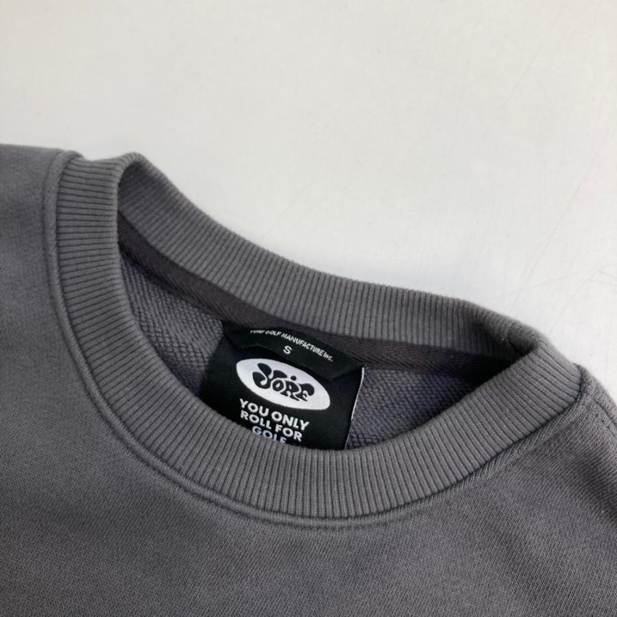 YORF GOLF ヨルフゴルフ 2025年モデル レーヤースウェットクルーネック  グレー系 S ゴルフウェア メンズの画像