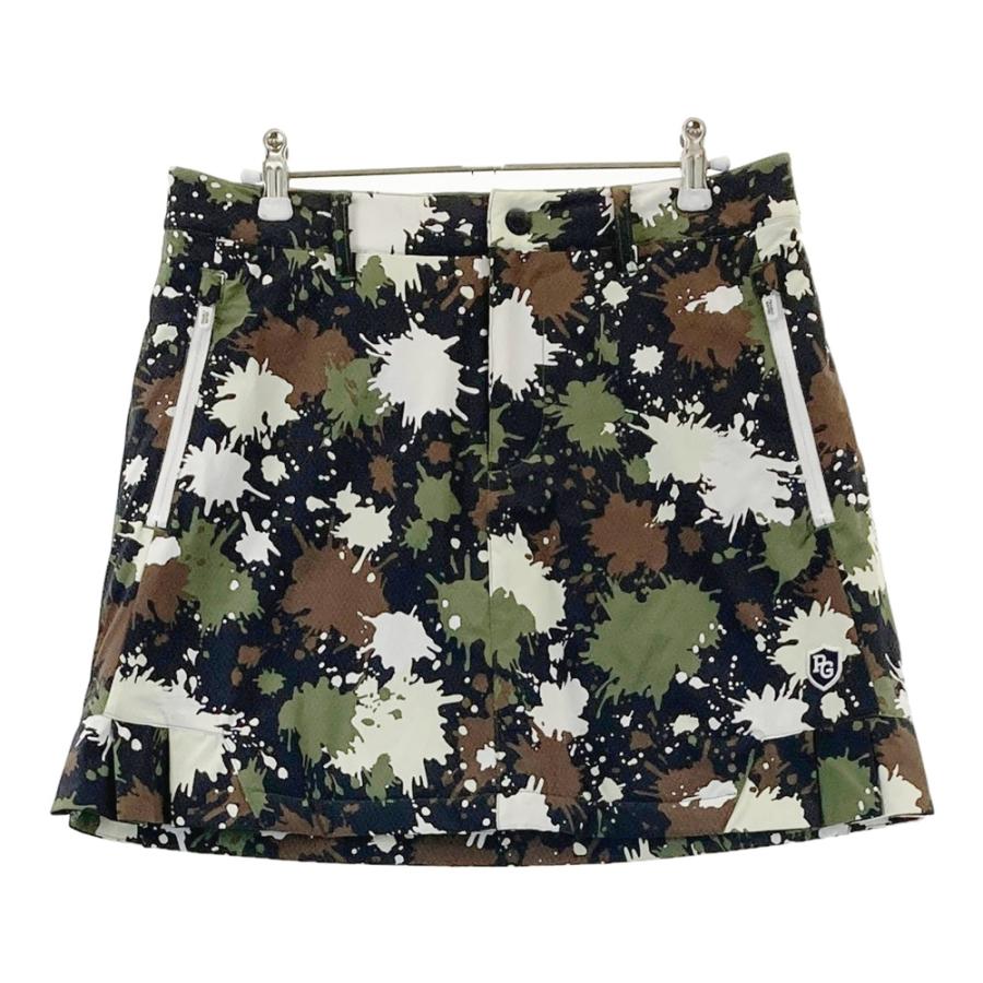 PEARLY GATES パーリーゲイツ プリーツ切替 中綿スカート 迷彩