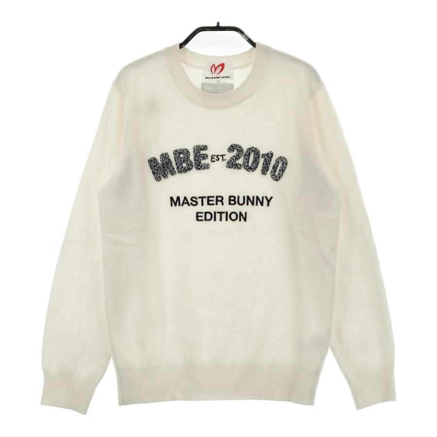 サイズ：0 MASTER BUNNY EDITION マスターバニーエディション 2024年モデル カシミヤ ニットセーター  ホワイト系 [240101597189] ゴルフウェア レディース ストスト MASTER BUNNY EDITION（マスターバニーエディション） 2024年モデル