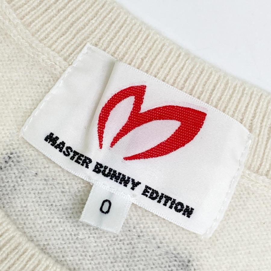 サイズ：0 MASTER BUNNY EDITION マスターバニーエディション 2024年モデル カシミヤ ニットセーター  ホワイト系 [240101597189] ゴルフウェア レディース ストスト MASTER BUNNY EDITION（マスターバニーエディション） 2024年モデル